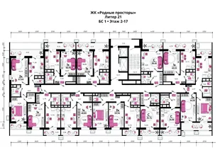Квартира 2-комн. квартира, 64.45 м² ЖК «Родные просторы» Фото 1 Квартира 2-комн. квартира, 64.45 м² ЖК «Родные просторы» Фото 1