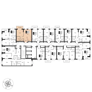 Квартира 2-комн. квартира, 48.7 м² ЖК «1-й Измайловский» Фото 2