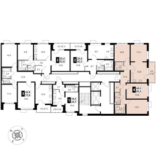 Квартира 4-комн. квартира, 85.9 м² ЖК «Южная Битца» Фото 1 Квартира 4-комн. квартира, 85.9 м² ЖК «Южная Битца» Фото 1