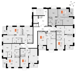 Квартира 2-комн. квартира, 50.7 м² ЖК «ФоРест» Фото 2 Квартира 2-комн. квартира, 50.7 м² ЖК «ФоРест» Фото 2