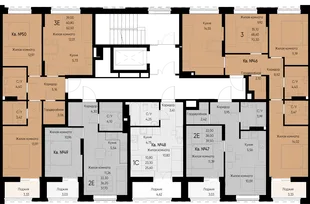 Квартира 3-комн. квартира, 71.9 м² ЖК «Васильевский остров» Фото 1 Квартира 3-комн. квартира, 71.9 м² ЖК «Васильевский остров» Фото 1