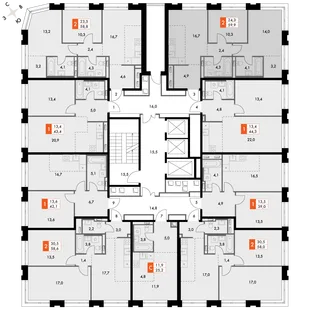 Квартира 2-комн. квартира, 59.9 м² ЖК «Философия» Фото 2 Квартира 2-комн. квартира, 59.9 м² ЖК «Философия» Фото 2