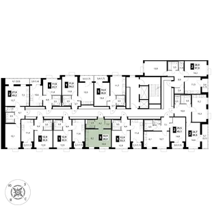Квартира Студия, 28 м² ЖК «1-й Шереметьевский» Фото 2 Квартира Студия, 28 м² ЖК «1-й Шереметьевский» Фото 2