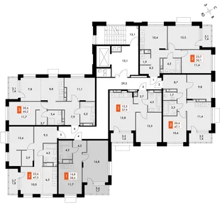 Квартира 1-комн. квартира, 38.6 м² ЖК «ФоРест» Фото 2 Квартира 1-комн. квартира, 38.6 м² ЖК «ФоРест» Фото 2