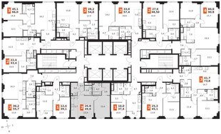 Квартира 2-комн. квартира, 49.6 м² ЖК «Sydney City» Фото 2 Квартира 2-комн. квартира, 49.6 м² ЖК «Sydney City» Фото 2
