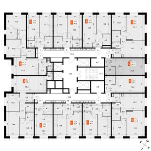 Квартира Студия, 29.9 м² ЖК «Флагман» Фото 2 Квартира Студия, 29.9 м² ЖК «Флагман» Фото 2