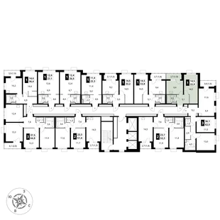 Квартира 1-комн. квартира, 33.9 м² ЖК «1-й Донской» Фото 2 Квартира 1-комн. квартира, 33.9 м² ЖК «1-й Донской» Фото 2