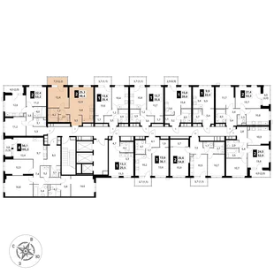 Квартира 2-комн. квартира, 48.6 м² ЖК «1-й Измайловский» Фото 2 Квартира 2-комн. квартира, 48.6 м² ЖК «1-й Измайловский» Фото 2