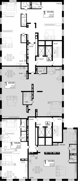 Квартира 1-комн. квартира, 120.96 м² ЖК «Патрики» Фото 1 Квартира 1-комн. квартира, 120.96 м² ЖК «Патрики» Фото 1