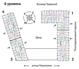Квартира 2-комн. квартира, 38.49 м² ЖК «Микрорайон Домашний» Фото 1 Квартира 2-комн. квартира, 38.49 м² ЖК «Микрорайон Домашний» Фото 1