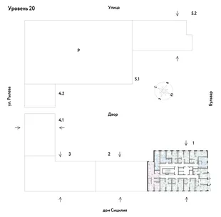 Квартира Студия, 27.54 м² ЖК «Остров-сад» Фото 1 Квартира Студия, 27.54 м² ЖК «Остров-сад» Фото 1