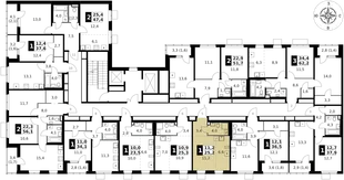 Квартира Студия, 25.2 м² ЖК «1-й Ясеневский» Фото 2 Квартира Студия, 25.2 м² ЖК «1-й Ясеневский» Фото 2