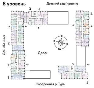 Квартира 3-комн. квартира, 59.17 м² ЖК «Европейский берег 2.0» Фото 1