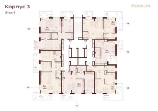 Квартира 3-комн. квартира, 88 м² ЖК «Роялта» Фото 1 Квартира 3-комн. квартира, 88 м² ЖК «Роялта» Фото 1