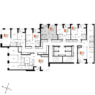 Квартира 1-комн. квартира, 38.3 м² ЖК «Sky Garden» Фото 2