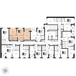 Квартира 2-комн. квартира, 57.1 м² ЖК «1-й Ясеневский» Фото 1 Квартира 2-комн. квартира, 57.1 м² ЖК «1-й Ясеневский» Фото 1