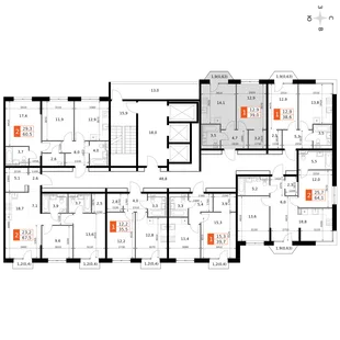 Квартира 1-комн. квартира, 39 м² ЖК «Фриссон» Фото 2 Квартира 1-комн. квартира, 39 м² ЖК «Фриссон» Фото 2