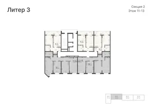 Квартира 1-комн. квартира, 45.97 м² ЖК «Светский лес» Фото 1