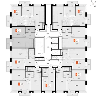Квартира 2-комн. квартира, 44.5 м² ЖК «Философия» Фото 2 Квартира 2-комн. квартира, 44.5 м² ЖК «Философия» Фото 2