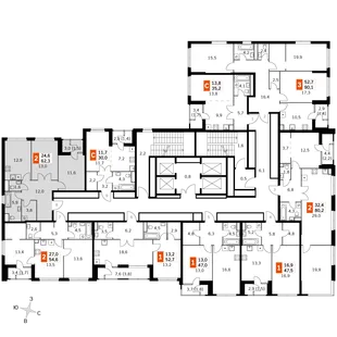 Квартира 2-комн. квартира, 61.1 м² ЖК «Sky Garden» Фото 2 Квартира 2-комн. квартира, 61.1 м² ЖК «Sky Garden» Фото 2