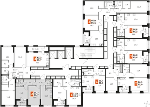 Квартира 2-комн. квартира, 56.7 м² ЖК «Sky Garden» Фото 2