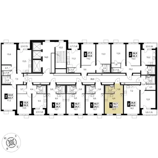 Квартира Студия, 24.1 м² ЖК «1-й Донской» Фото 2 Квартира Студия, 24.1 м² ЖК «1-й Донской» Фото 2