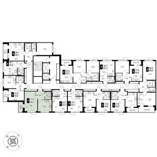 Квартира 1-комн. квартира, 39.8 м² ЖК «1-й Шереметьевский» Фото 2 Квартира 1-комн. квартира, 39.8 м² ЖК «1-й Шереметьевский» Фото 2