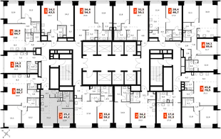 Квартира 2-комн. квартира, 44.2 м² ЖК «Amber Сity» Фото 2 Квартира 2-комн. квартира, 44.2 м² ЖК «Amber Сity» Фото 2