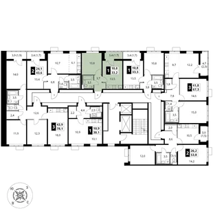 Квартира 1-комн. квартира, 33.2 м² ЖК «1-й Шереметьевский» Фото 2 Квартира 1-комн. квартира, 33.2 м² ЖК «1-й Шереметьевский» Фото 2