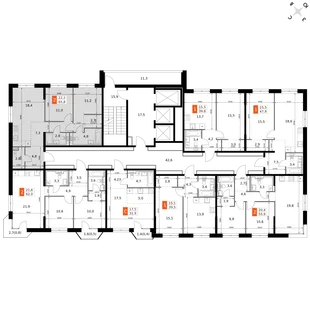 Квартира 2-комн. квартира, 65.8 м² ЖК «Фриссон» Фото 2 Квартира 2-комн. квартира, 65.8 м² ЖК «Фриссон» Фото 2