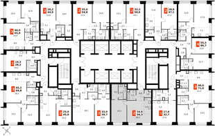 Квартира 2-комн. квартира, 58.3 м² ЖК «Amber Сity» Фото 2 Квартира 2-комн. квартира, 58.3 м² ЖК «Amber Сity» Фото 2
