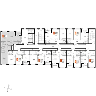 Квартира 3-комн. квартира, 77 м² ЖК «Sky Garden» Фото 2 Квартира 3-комн. квартира, 77 м² ЖК «Sky Garden» Фото 2