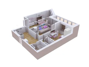 Квартира 2-комн. квартира, 68.1 м² ЖК «Художники» Фото 1