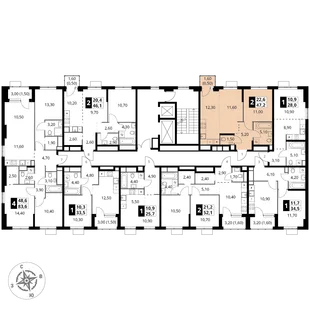 Квартира 2-комн. квартира, 47.2 м² ЖК «1-й Химкинский» Фото 2 Квартира 2-комн. квартира, 47.2 м² ЖК «1-й Химкинский» Фото 2