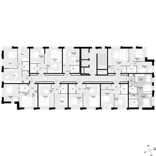 Квартира 2-комн. квартира, 48.7 м² ЖК «Флагман» Фото 2 Квартира 2-комн. квартира, 48.7 м² ЖК «Флагман» Фото 2