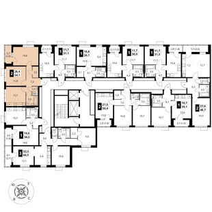 Квартира 2-комн. квартира, 54.1 м² ЖК «1-й Шереметьевский» Фото 2 Квартира 2-комн. квартира, 54.1 м² ЖК «1-й Шереметьевский» Фото 2