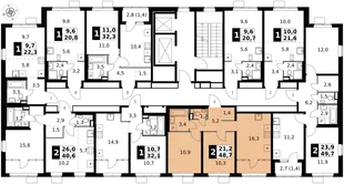 Квартира 2-комн. квартира, 48.7 м² ЖК «1-й Химкинский» Фото 2 Квартира 2-комн. квартира, 48.7 м² ЖК «1-й Химкинский» Фото 2