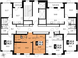 Квартира 2-комн. квартира, 43.1 м² ЖК «1-й Химкинский» Фото 2