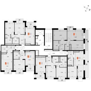 Квартира 2-комн. квартира, 57.6 м² ЖК «ФоРест» Фото 2 Квартира 2-комн. квартира, 57.6 м² ЖК «ФоРест» Фото 2