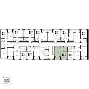 Квартира 1-комн. квартира, 34.8 м² ЖК «1-й Шереметьевский» Фото 2 Квартира 1-комн. квартира, 34.8 м² ЖК «1-й Шереметьевский» Фото 2