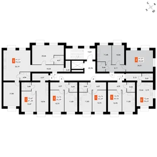 Квартира 2-комн. квартира, 58.3 м² ЖК «ФоРест» Фото 2 Квартира 2-комн. квартира, 58.3 м² ЖК «ФоРест» Фото 2