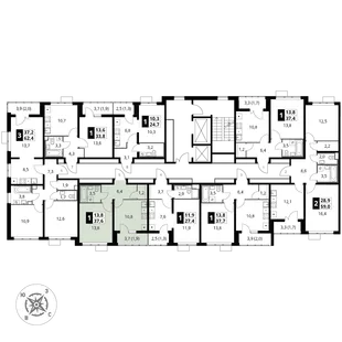 Квартира 1-комн. квартира, 37.9 м² ЖК «Южная Битца» Фото 1 Квартира 1-комн. квартира, 37.9 м² ЖК «Южная Битца» Фото 1