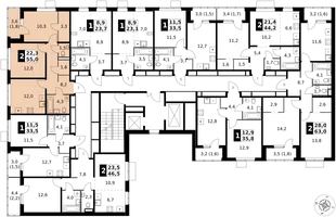 Квартира 2-комн. квартира, 55 м² ЖК «1-й Ясеневский» Фото 2 Квартира 2-комн. квартира, 55 м² ЖК «1-й Ясеневский» Фото 2