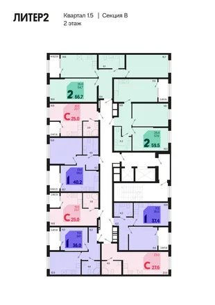 Квартира 1-комн. квартира, 39.3 м² ЖК «Первое место» Фото 1 Квартира 1-комн. квартира, 39.3 м² ЖК «Первое место» Фото 1