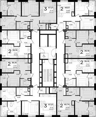 Квартира 2-комн. квартира, 37.87 м² ЖК «Патрики» Фото 1 Квартира 2-комн. квартира, 37.87 м² ЖК «Патрики» Фото 1