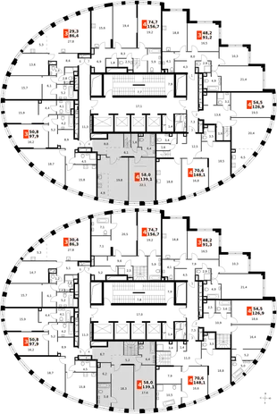 Квартира 4-комн. квартира, 139.1 м² ЖК «Sydney City» Фото 2 Квартира 4-комн. квартира, 139.1 м² ЖК «Sydney City» Фото 2