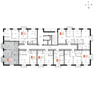 Квартира 2-комн. квартира, 62.4 м² ЖК «Фриссон» Фото 2 Квартира 2-комн. квартира, 62.4 м² ЖК «Фриссон» Фото 2
