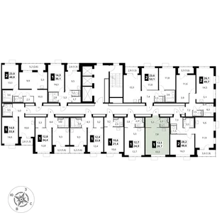 Квартира Студия, 28.7 м² ЖК «1-й Донской» Фото 2 Квартира Студия, 28.7 м² ЖК «1-й Донской» Фото 2