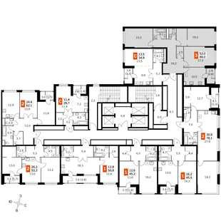Квартира 3-комн. квартира, 87.9 м² ЖК «Sky Garden» Фото 2 Квартира 3-комн. квартира, 87.9 м² ЖК «Sky Garden» Фото 2