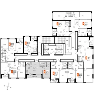 Квартира 2-комн. квартира, 51.4 м² ЖК «Sky Garden» Фото 2 Квартира 2-комн. квартира, 51.4 м² ЖК «Sky Garden» Фото 2